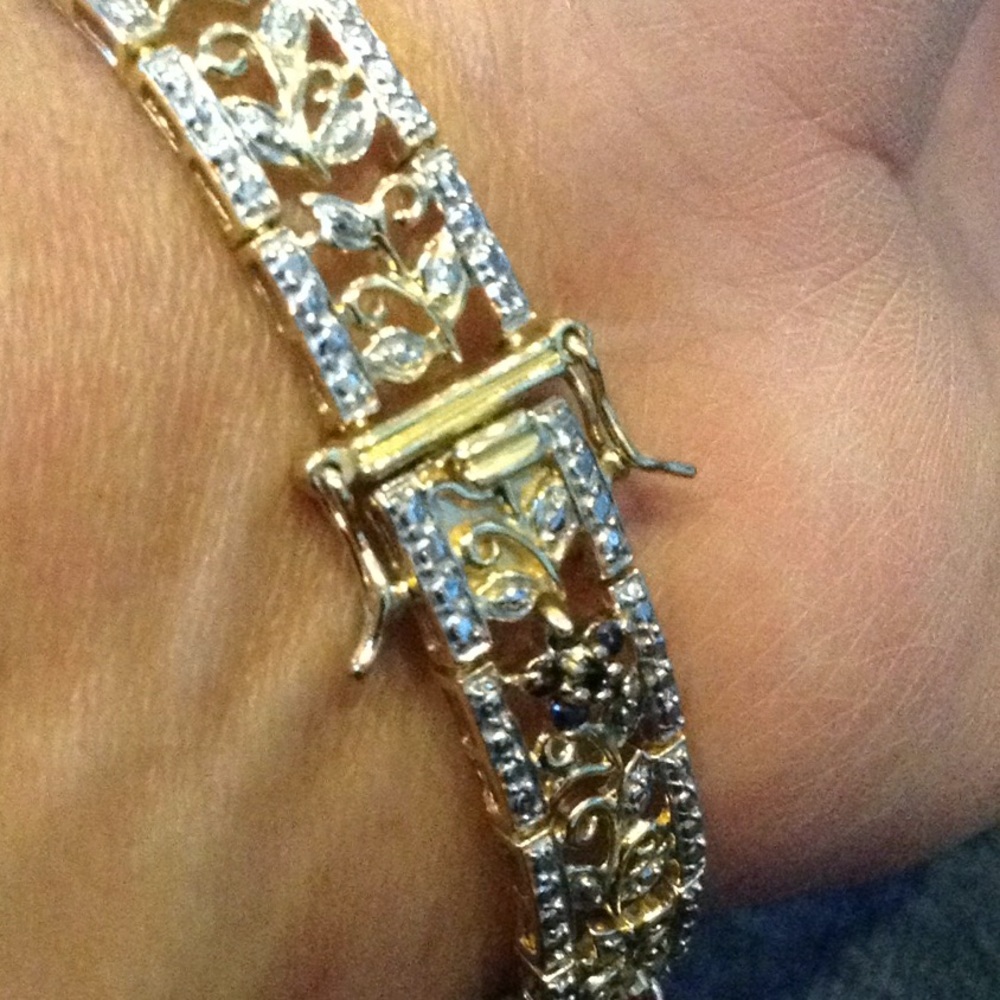 ๐BUY NOW ๐คชRuby, Emerald & Sapphire Tennis bracelet - Picture 2 of 5
